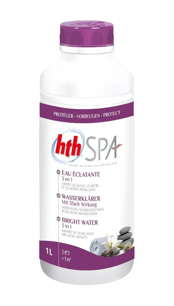 HTH Spa EAU ECLATANTE 3 EN 1 Liquide 1L